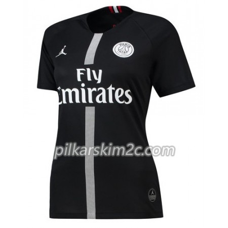 Koszulka Paris Saint-Germain Jordan Czarny Kobiet Trzeciej 2018-2019 - Koszulki Piłkarskie